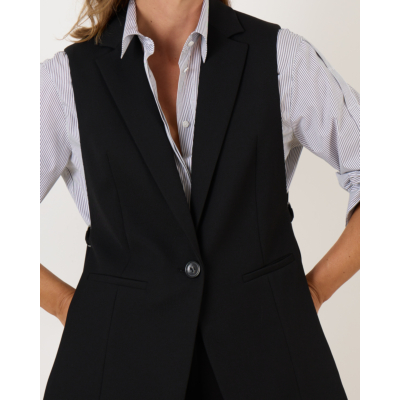 Luisa Cerano Blazer Gilet Black