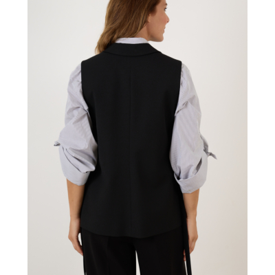Luisa Cerano Blazer Gilet Black