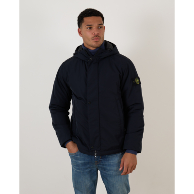 Stone Island Hooded Jacket Navy Blue