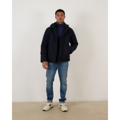 Stone Island Hooded Jacket Navy Blue