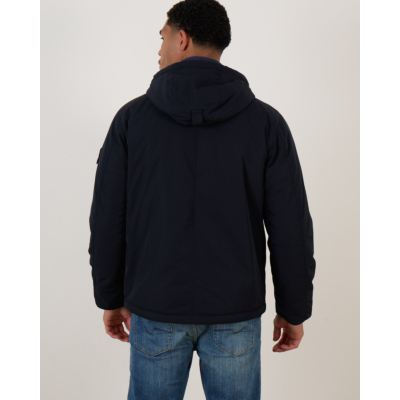 Stone Island Hooded Jacket Navy Blue