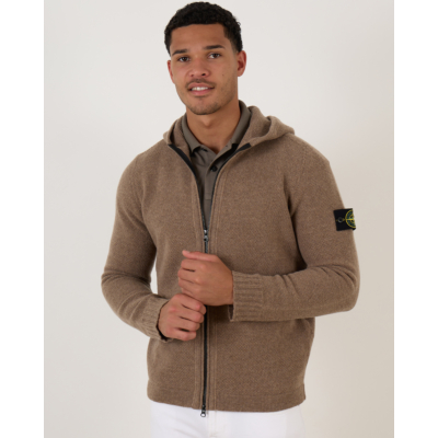 Full Zip Cardigan 567A3 Hood Walnut