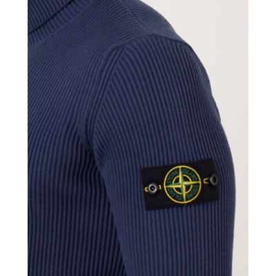 Stone Island Rib Sweater 552C2 Mid Blue