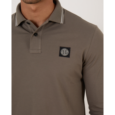 Stone Island Longsleeve Polo 2SL18 Walnut