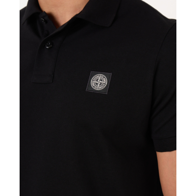 Stone Island Slim Fit Polo 2SC17 Black