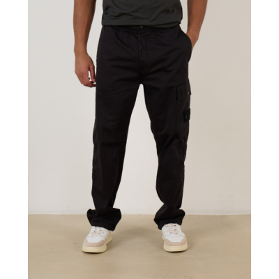 Stone Island Ghost Cargo Trousers 336F6 Black