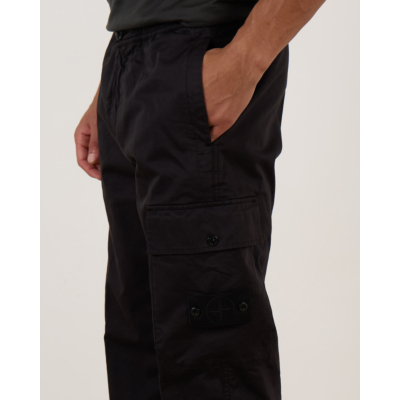 Stone Island Ghost Cargo Trousers 336F6 Black
