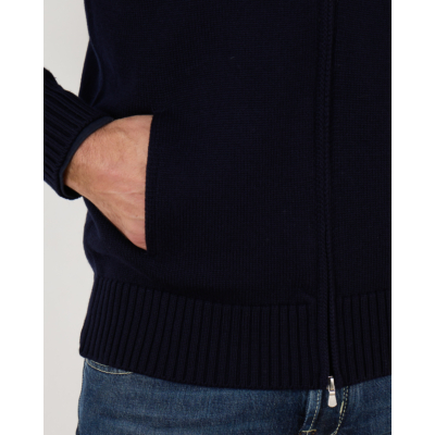 Gran Sasso Pullover Zip Navy
