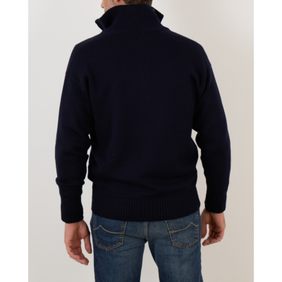 Gran Sasso Pullover Zip Navy