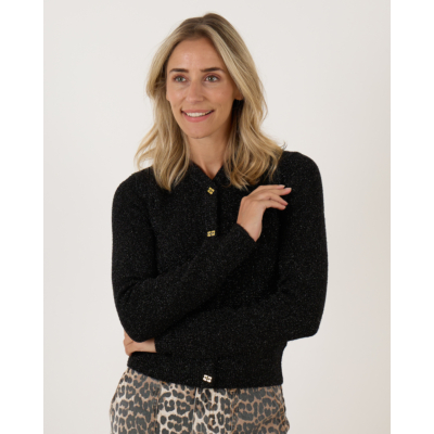 Ganni Sparkle cardigan black