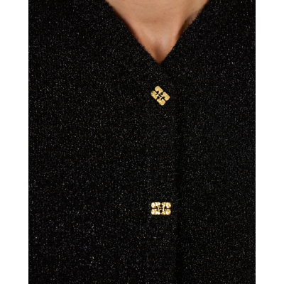Ganni Sparkle cardigan black