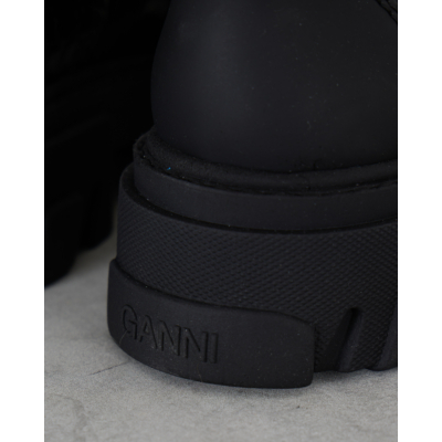 Ganni Cleated Mid Chelsea Boots Black