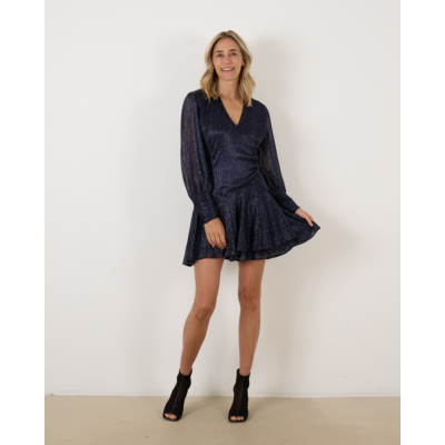 Iro Arria jurk blauw