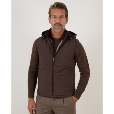 Doriani Cashmere Bodywarmer Marrone