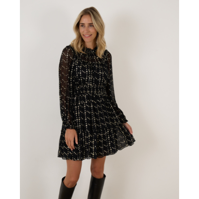Ulla Johnson Elisa jurk zwart goud