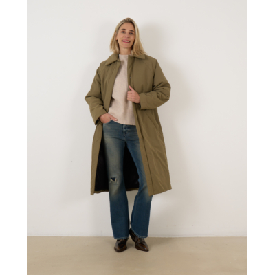 Kassl Editions  Padded Trench Coat Taupe