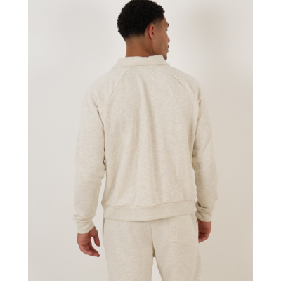 Flâneur Raglan Half Zip Sweater Cool Grey