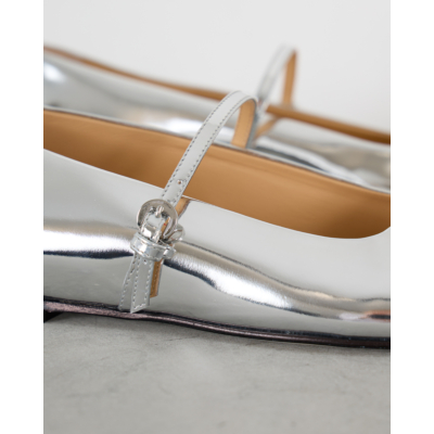 Dear Frances Mary Jane Flats Silver
