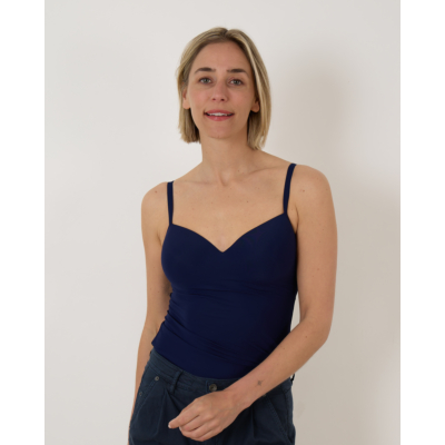 Hanro Allure Padded Bra Top navy
