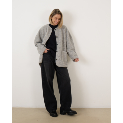 Ame Antwerp Hannah Wooly Oversized Jacket Grey