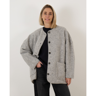 Ame Antwerp Hannah Wooly Oversized Jacket Grey