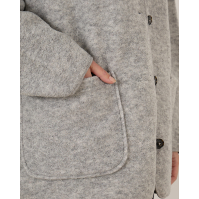 Ame Antwerp Hannah Wooly Oversized Jacket Grey