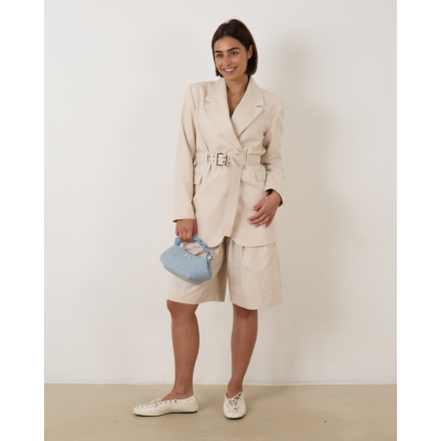 Ganni Bonded Blazer Beige