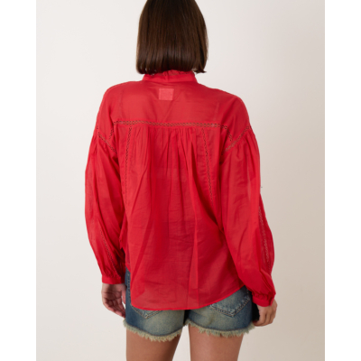 Isabel Marant Disia Blouse Red