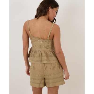 Isabel Marant Denys Top Khaki