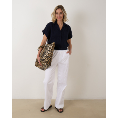 Penn&Ink Linnen Blouse Navy