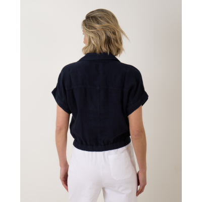 Penn&Ink Linnen Blouse Navy