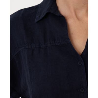 Penn&Ink Linnen Blouse Navy