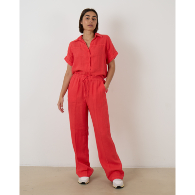 Penn&Ink Linnen Blouse Pomegranate