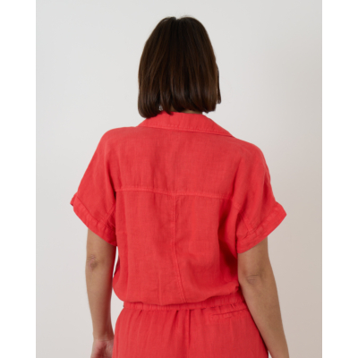 Penn&Ink Linnen Blouse Pomegranate