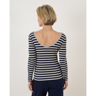 Penn&Ink Longsleeve t-shirt Stripe