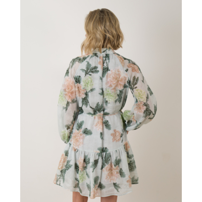 Luisa Cerano Ramie Dress Faded Flora