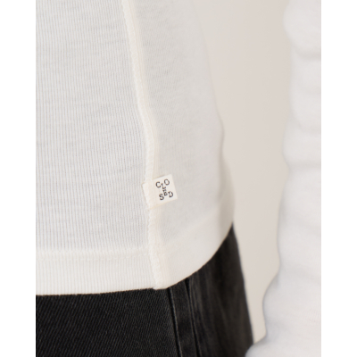 Closed Longsleeve Rib T-shirt Ivory