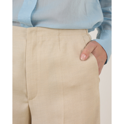 Forte Forte Flat Front Trousers Dune