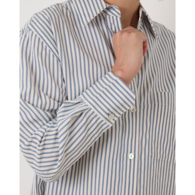 Vince Furrow Stripe Button-Front Shirt