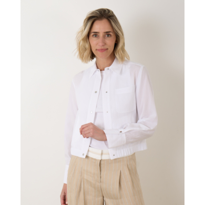 Vince Summer Shirt Jacket Optic White