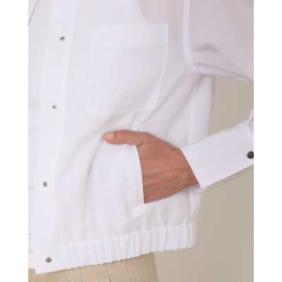 Vince Summer Shirt Jacket Optic White