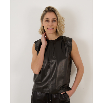 Enes Beatrice Paper Blouse Black