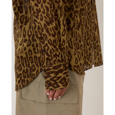6397 Man Shirt Leopard