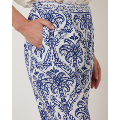 Farm Rio Tropical Pajama Pants Blue