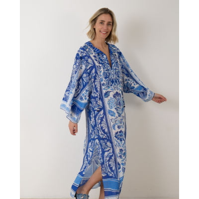 Farm Rio Maxi Cover Up Delicate Tapestry