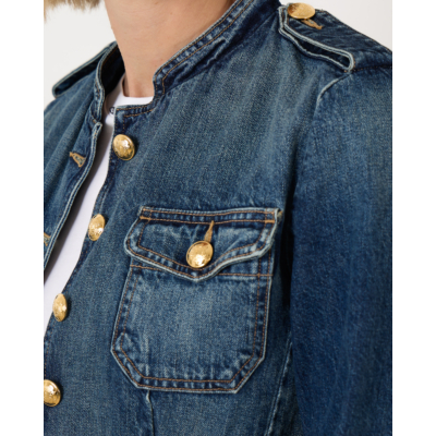 Nili Lotan Patti Short Jacket Simon Wash