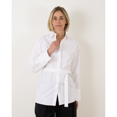 Róhe blouse lange mouw 100 OPTIC WHITE