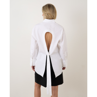 Róhe blouse lange mouw 100 OPTIC WHITE