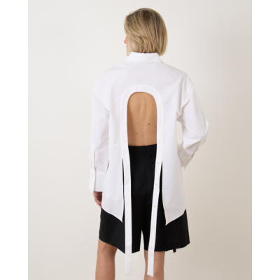 Róhe blouse lange mouw 100 OPTIC WHITE