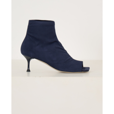 Morobé Luz Enkellaarsje Dark Blu Suede